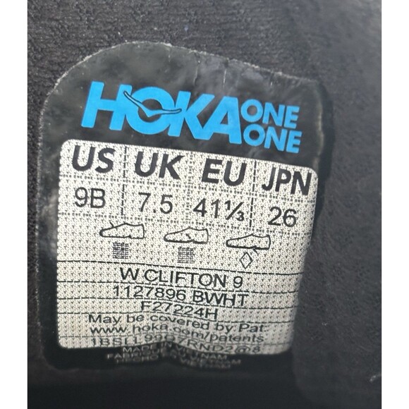 HOKA Clifton 9 Women's Size 9 - Picture 7 of 9